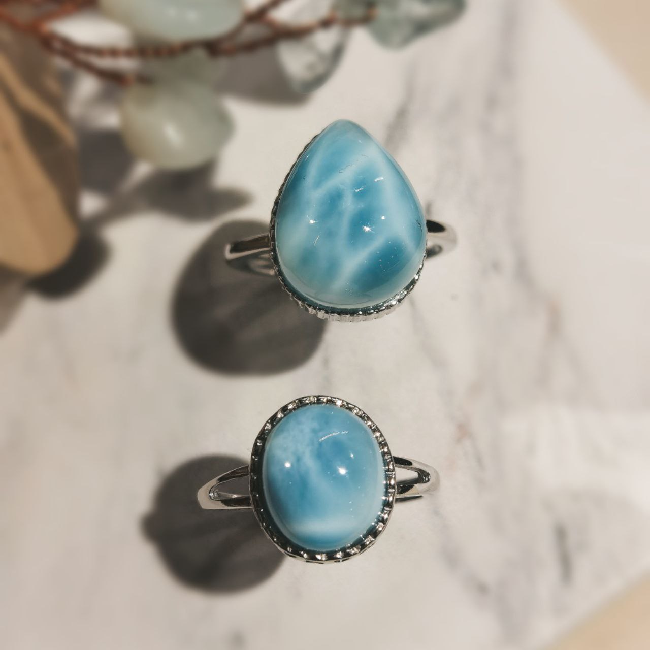 Larimar Rings